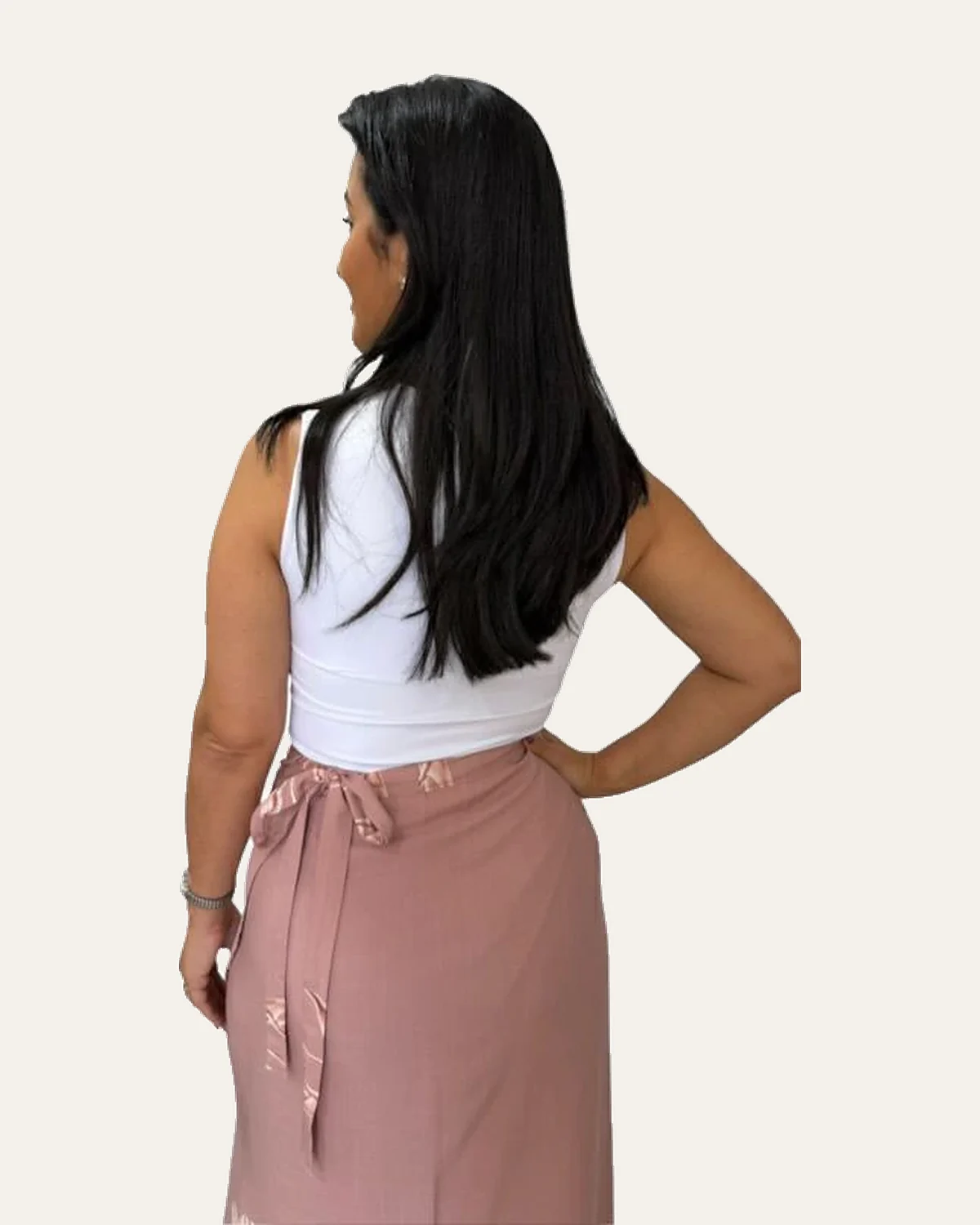 Blusa poliamida decote quadrado Preto, foto 6