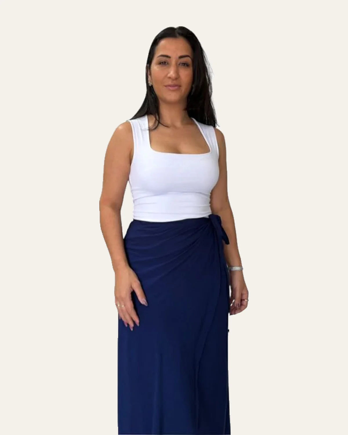 Body poliamida decote quadrado