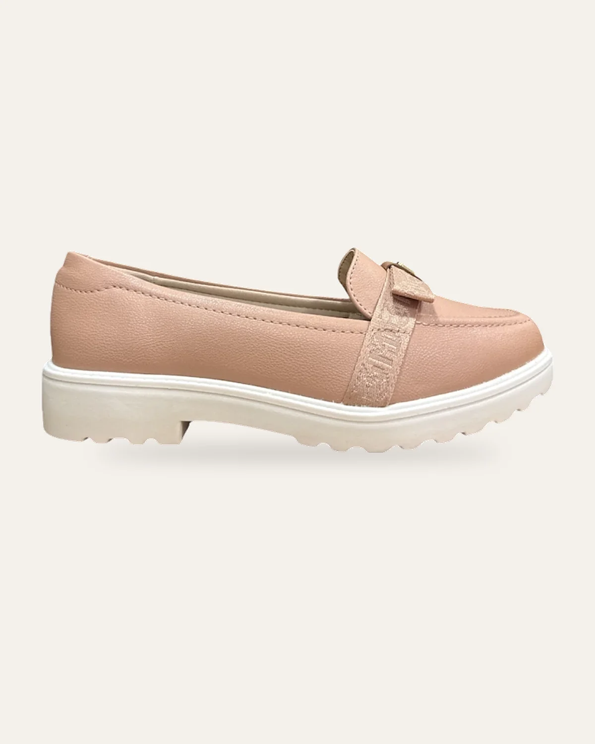 Mocassim nude camel