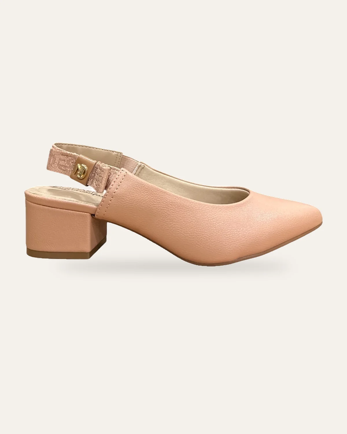 Scarpin slingback nude