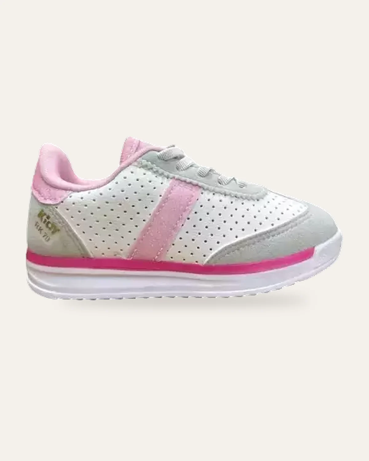 Tênis RK 70 branco rosa